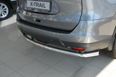 Тюнинг внедорожника Защита заднего бампера Nissan X-trail 2015 (T32) Третье поколение