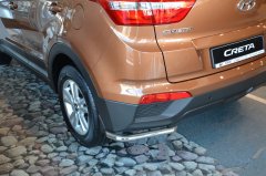 Тюнинг внедорожника Защита заднего бампера Hyundai Creta 2016