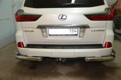 Тюнинг внедорожника Защита заднего бампера Lexus LX 450  2016