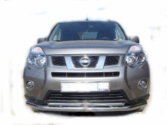 Тюнинг внедорожника Защита переднего бампера Nissan X-trail 2010-2015 (T31) Второе поколение (в т.ч. Рестайлинг 2010г.)