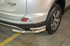Тюнинг внедорожника Защита заднего бампера Toyota RAV4 2015