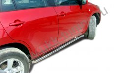 Тюнинг внедорожника Защита штатного порога труба Toyota RAV4 2006-2009