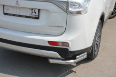 Тюнинг внедорожника Защита заднего бампера Mitsubishi Outlander 2012-2014