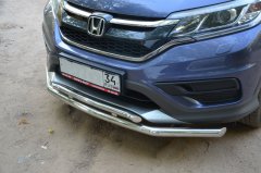 Тюнинг внедорожника Защита переднего бампера Honda CR-V 2013