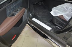 Тюнинг внедорожника Порог труба с проступью Renault Koleos 2017