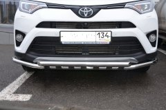 Тюнинг внедорожника Защита переднего бампера Toyota RAV4 2015