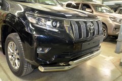 Тюнинг внедорожника Защита переднего бампера Toyota Land Cruiser Prado 150 2017