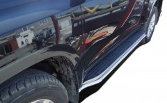 Тюнинг внедорожника Защита штатного порога труба Toyota Land Cruiser Prado 150 2017