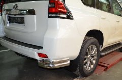 Тюнинг внедорожника Защита заднего бампера Toyota Land Cruiser Prado 150 2017
